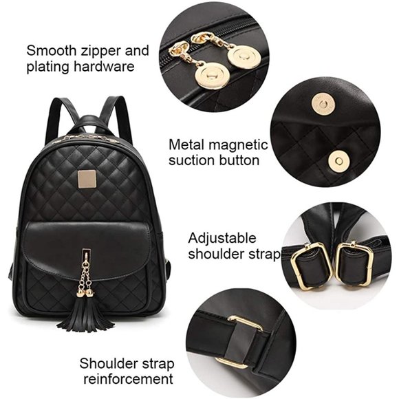 3PCS Shoulders Bag Sets: 1x Backpack, 1 x Wristlet wallet, 1 x Card Wallet. - Picture 7 of 9